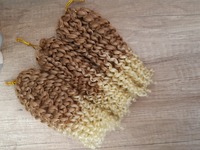 Афрокудри омбре светло-русый