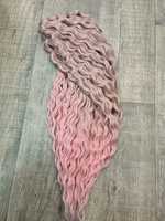 Афролоконы крючковые Ариэль grey/pink (55см)