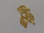 Подвеска лепесток золото