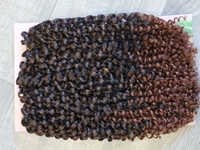 Афрокудри 30см темно-каштановый 1/30