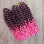 Афрокудри омбре фукси