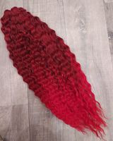 Афролоконы крючковые Ариэль #T8/RED (55см)
